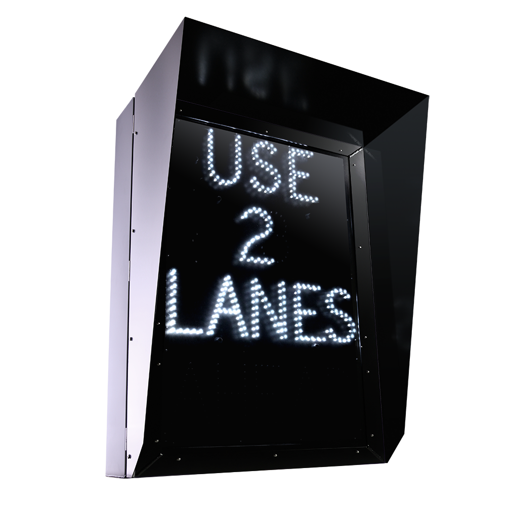Blank Out Lane Control Sign